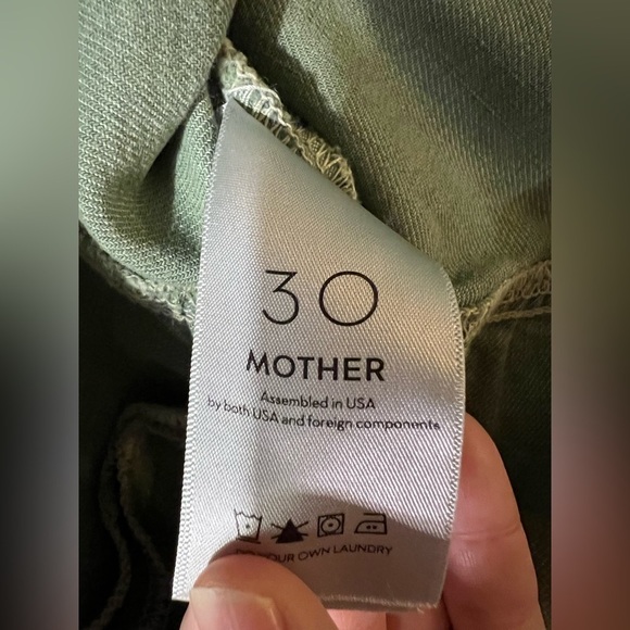 NWT Mother Womens Tiered Ruffled Mini Skirt loden frost green size 30 high waist - Picture 8 of 11